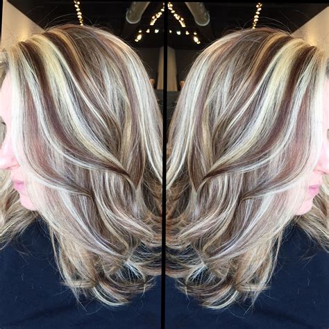 #highlights, #lowlights, #dimension | Brown hair with blonde highlights, Blonde highlights ...