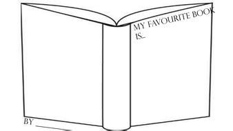 'Create your own book cover' or 'My Favourite book is' template ...