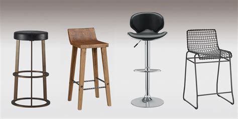 four different types of bar stools and barstools