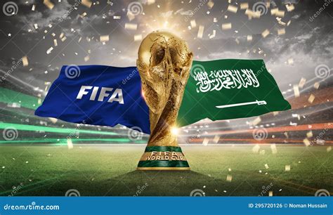 Fifa World Cup 2034 Host Saudi Arabia with Trophy Editorial Photo ...