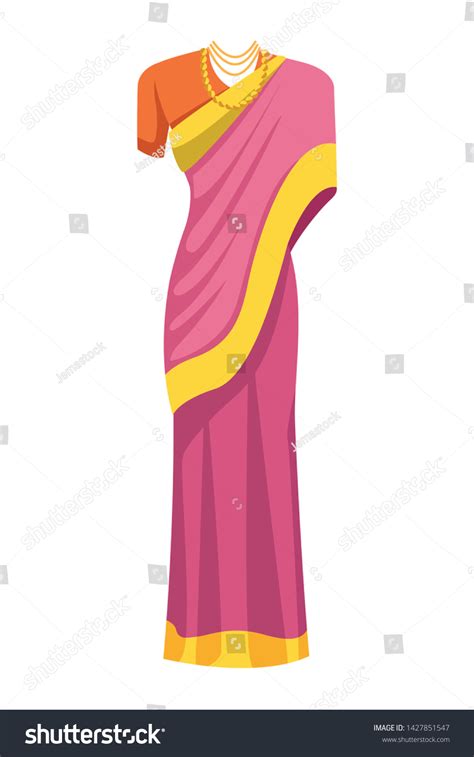 Indian Woman Dress Traditional Hindu Clothes Stock Vector (Royalty Free ...