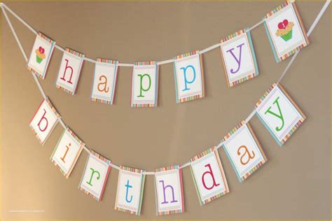 Free Printable Happy Birthday Banner Templates Of 7 Best Of Birthday ...