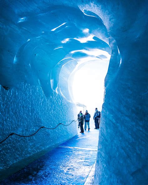 Hiking the Mer de Glace Glacier near Chamonix, France