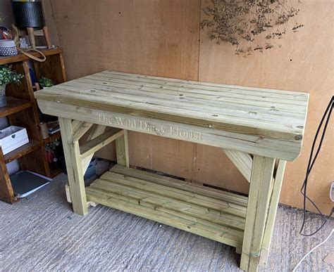 New! Heavy Duty Wooden Workbench - Indoor, Outdoor Work Table ...