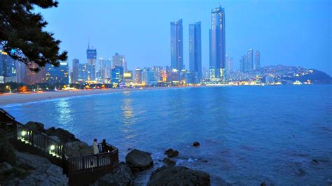 Famous Haeundae Beach of Busan