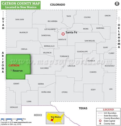 Catron County Map, New Mexico