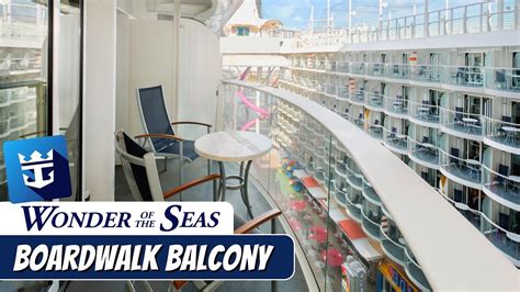 Wonder of the Seas | Boardwalk View Balcony Stateroom Walkthrough Tour & Review 4K | Royal ...