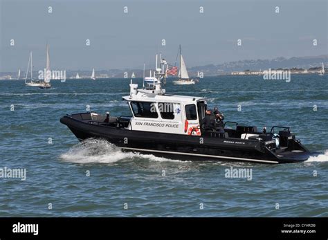 San Francisco Police patrol boat Stock Photo - Alamy