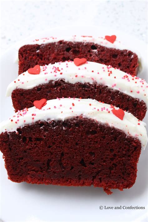 Love and Confections: Red Velvet Pound Cake with Cream Cheese Frosting