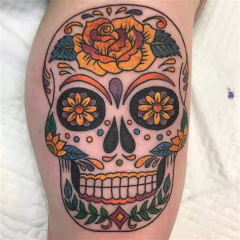 125+ Best Sugar Skull Tattoo - Designs & Meaning (2019)