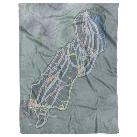 Nakiska, Alberta Ski Trail Map Blanket | Powderaddicts