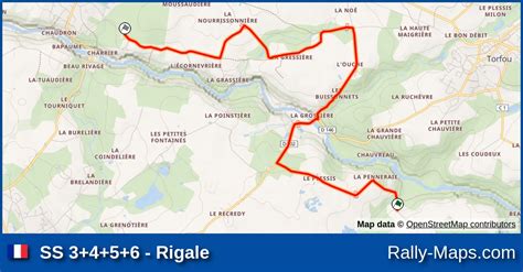 SS 3+4+5+6 - Rigale stage map | Rallye Régional du Val de Sèvre 2023 ...