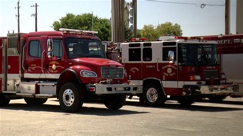 Bakersfield Fire Department pulls trucks out of station - YouTube