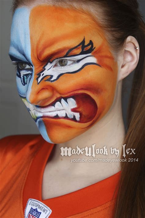 EASIER THAN IT LOOKS SUPERBOWL 2014 FACE PAINT with tutorial! :) https ...