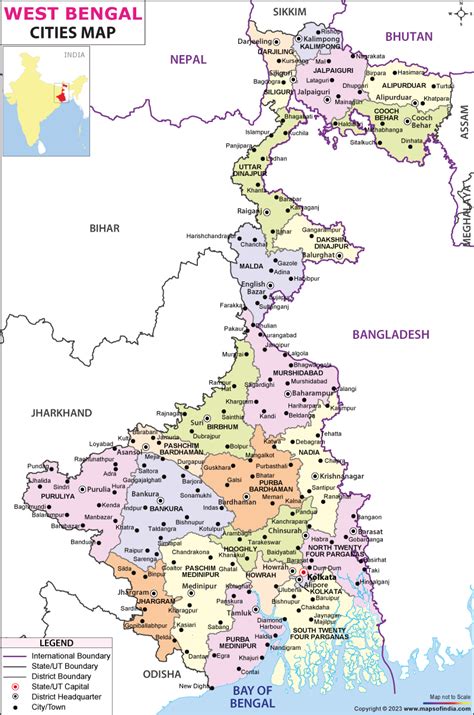 Westbengal City Map