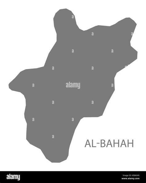 Al-bahah Saudi Arabia Map grey Stock Photo - Alamy