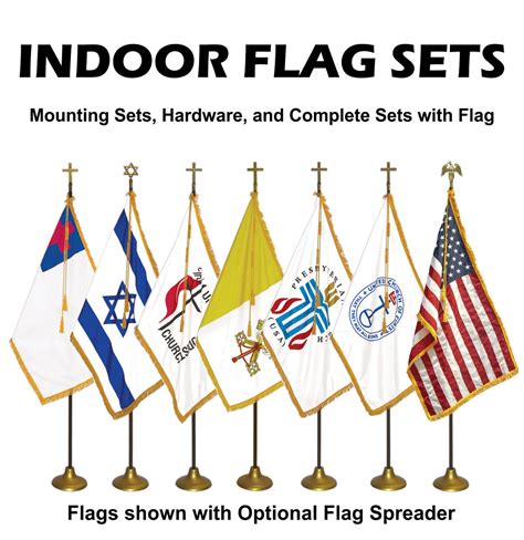 INDOOR / PARADE - Complete Flag Sets, Mounting Sets and Hardware Optio ...