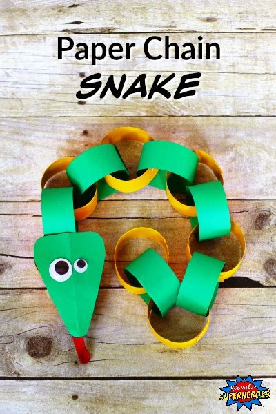 How To Make A Paper Chain Snake - Raising Little Superheroes