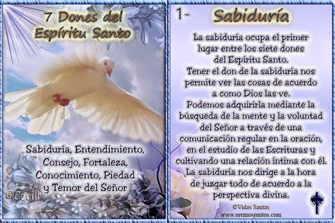 Vidas Santas: 7 Dones del Espíritu Santo