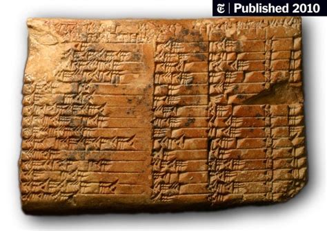 Lessons in Sumerian Math on Display - The New York Times