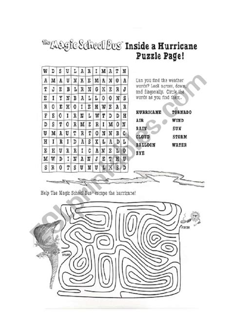 Magic School Bus Worksheet - Wordworksheet.com