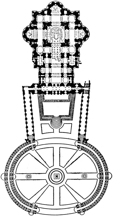 Plan of St Peter's at Rome, 1546–1564 | ClipArt ETC