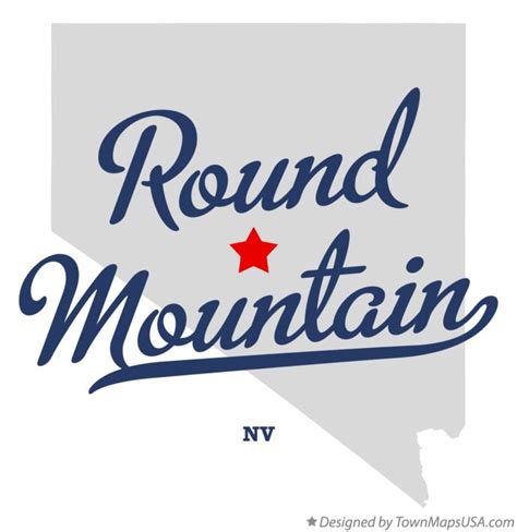 Map of Round Mountain, NV, Nevada