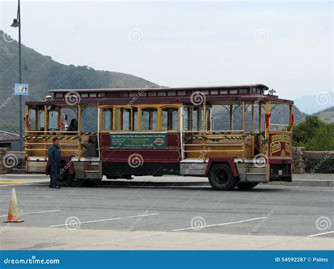 Trolley in parking lot stock image. Image of transportation - 54592287