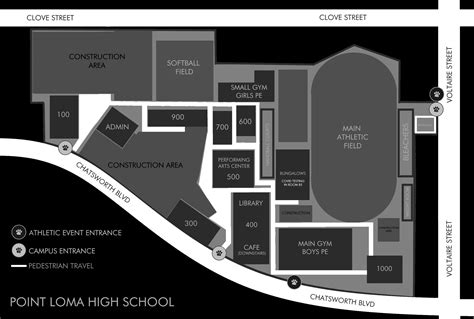 Campus Map & Directions – About Our School – Point Loma High School