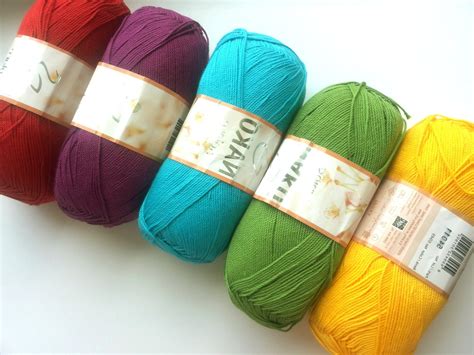 100% mercerized cotton yarn knitting crochet by by Fiscraftland