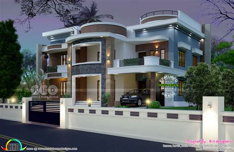 Astounding 6 bedroom house plan - Kerala home design and floor plans