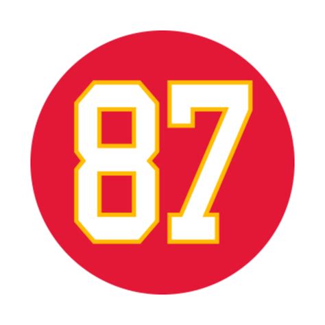 Travis Kelce Kansas City Chiefs Number 87 Jersey Inspired T-Shirt - Kc ...