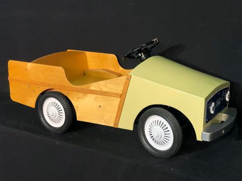 HOMEMADE WOODEN FORD PEDAL CAR, - Able Auctions