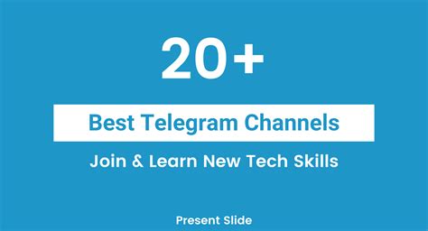 20+ Best Telegram Channels For Learning New Skills 2023 - Present Slide