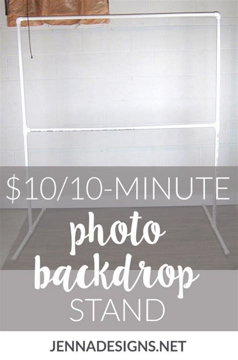 DIY: Photo backdrop stand, $10 and 10 minutes | Jennadesigns | Diy ...