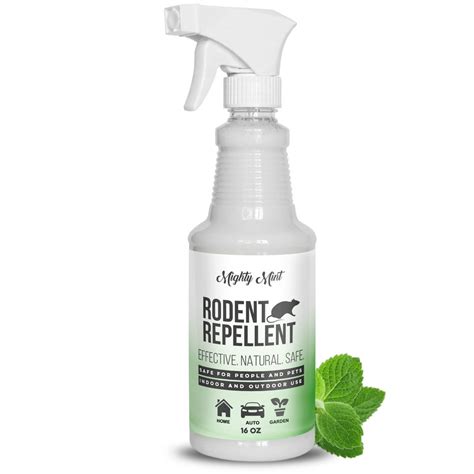 Mighty Mint 16oz Peppermint Oil Rodent Repellent Spray - Non Toxic - Walmart.com - Walmart.com