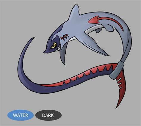 Thresher Shark Fakemon design. Name Whipnaut : fakemon | Pokemon ...