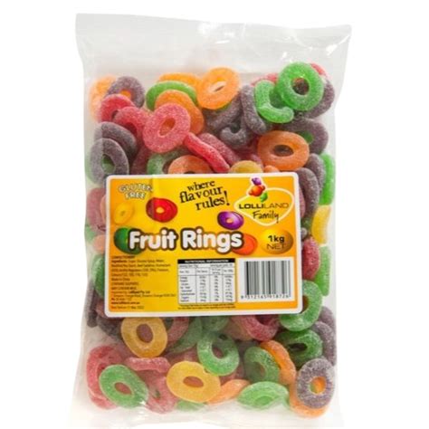 Lolliland Fruit Rings 1kg (Gluten Free) – Tasty Delightz