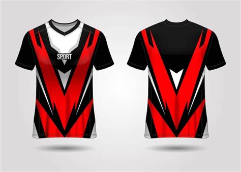 Premium Vector | Sport jersey template design