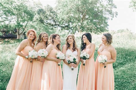 Watters Apricot Bridesmaid Dresses