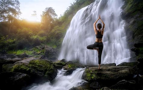 Nature Relaxing Yoga Wallpaper