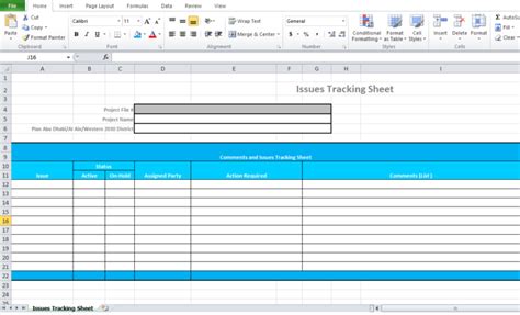 Issue Tracking Template Excel Microsoft - Excel TMP