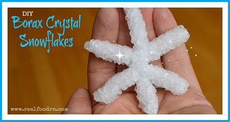 How to Make Borax Crystal Snowflakes - Real Food RN