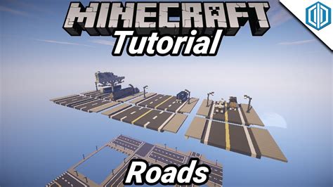 Minecraft - Modern City Tutorial - Roads (Let's Build A Modern City Tutorial) - YouTube