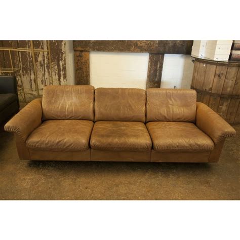 Vintage Leather De Sede Sofa | Chairish