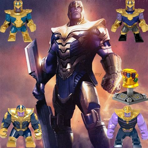 Compatible With Lego Minifigures Thanos Infinity Gauntlet Marvel ...