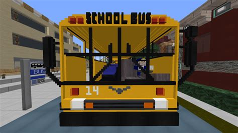 School Bus (Chisel and Bits) Minecraft Map