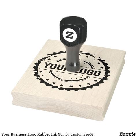 Your Business Logo Rubber Ink Stamp | Custom rubber stamps, Business stamps, Stamp