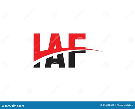 IAF Letter Initial Logo Design Vector Illustration Stock Vector ...