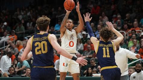 No. 8 Miami opens ACC play with balanced 62-49 win over Notre Dame - Newsday